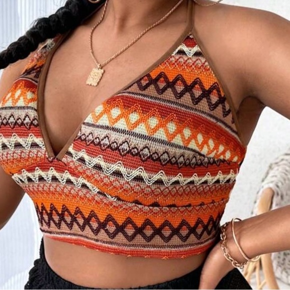 SHEIN Curve Multicolor Knit Top - Picture 2 of 6